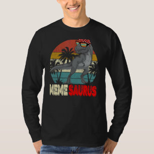Memesaurus Rex Dinosaurier Meme Saurus Mother's Fa T-Shirt