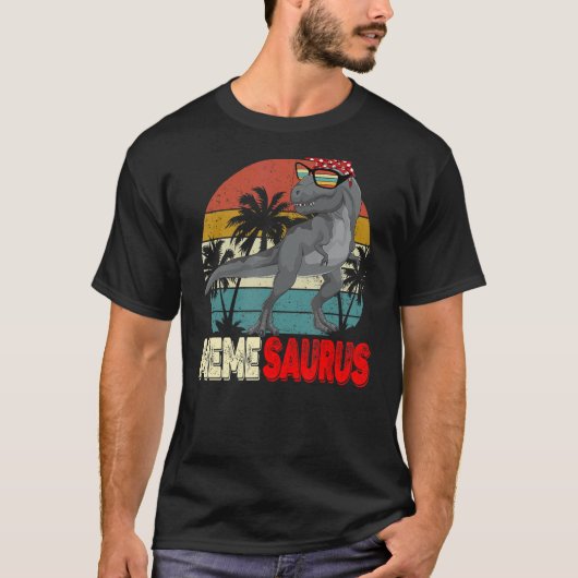 Memesaurus Rex Dinosaurier Meme Saurus Mother's Fa T-Shirt (Vorderseite)