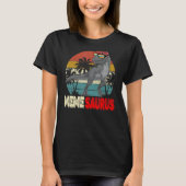 Memesaurus Rex Dinosaurier Meme Saurus Mother's Fa T-Shirt (Vorderseite)