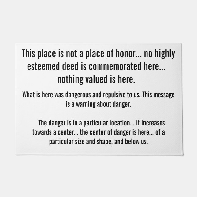 Memetische Gefahren Fußmatte (Vorderseite)