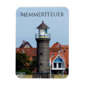 Memmertfeuer, Leuchtturm, Juist, Ostfriesland Magnet (Vertikal)