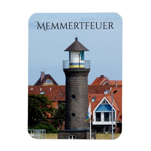 Memmertfeuer, Leuchtturm, Juist, Ostfriesland Magnet (Vertikal)