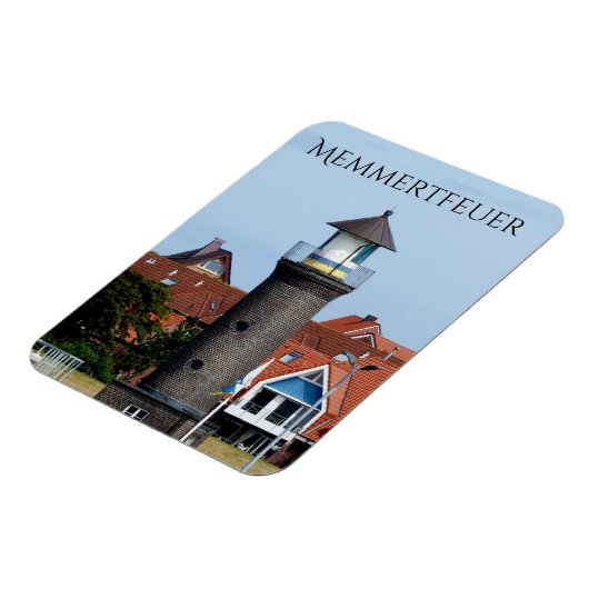 Memmertfeuer, Leuchtturm, Juist, Ostfriesland Magnet (Linke Seite)
