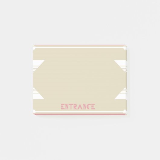 Memo [Art Deco] Post-it Klebezettel (Vorderseite)