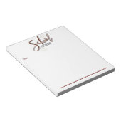 Memo des Psychologen-Büros für Schulpsychologen Notizblock (angewinkelt)