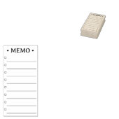 Memo für einfache Aufgaben Gummistempel (Stempel)