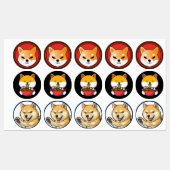 Memo-Kryptoaufkleber, Memehandel Etiketten (Blatt)