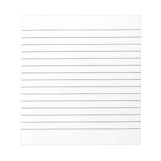 Memo Pad mit Lines Business Lined Black Classic Notizblock (Vorderseite)