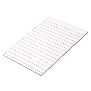 Memo Pad mit Lines Business Lined Red Vintag Notizblock
