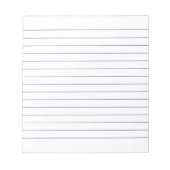 Memo Pad mit Lines Business Lined Violet Classic Notizblock (Vorderseite)