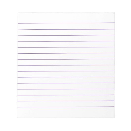 Memo Pad mit Lines Business Lined Violet Classic Notizblock (Vorderseite)