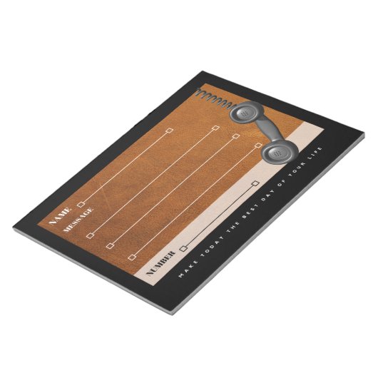 Memo-Pads für den Bereich "Telefonnachricht" Notizblock (angewinkelt)