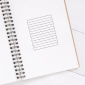 Memo, To do List, Notes, Journal Gummistempel