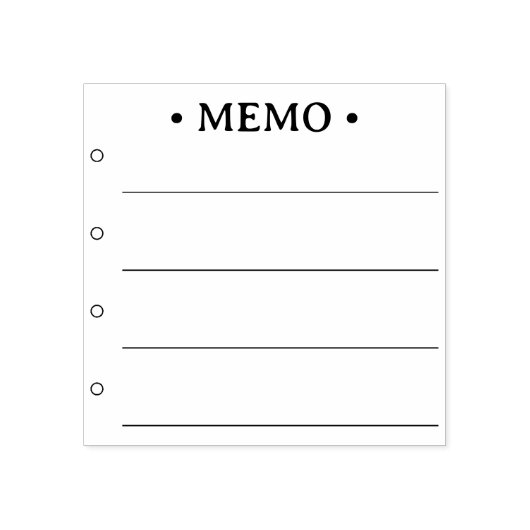 Memo, To do List, Tasks, Journal Gummistempel (Prägung)