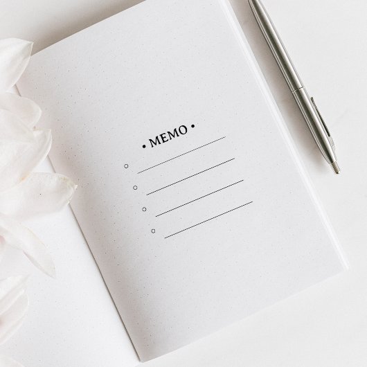 Memo, To do List, Tasks, Journal Gummistempel