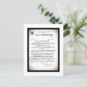 Memo vom Hydrografischen Amt Titanic Desaster Postkarte (Stehend Vorderseite)