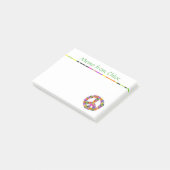 Memo zum Friedenszeichen von Post-it Klebezettel (angewinkelt)