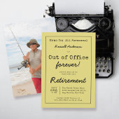 Memo zum Funny Out of Office Forever Retirement Pa Einladung