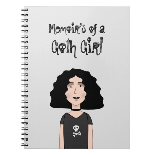 Memoir eines Goth-Mädchens Notizblock (Vorderseite)