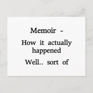 Memoir Wie es passiert ist Postkarte