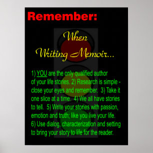 Memoir Writer - Poster - Motivation