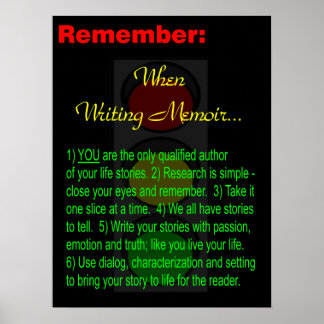 Memoir Writer - Poster - Motivation