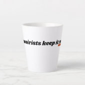 Memoiristen behielt es real LTM Underline Milchtasse (Vorderseite)