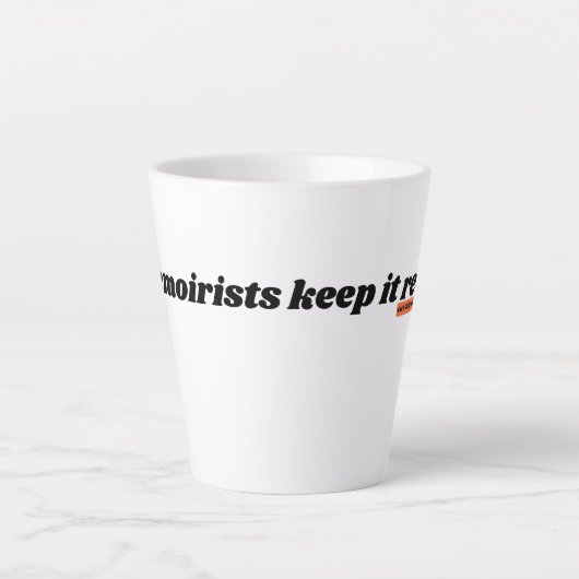 Memoiristen behielt es real LTM Underline Milchtasse (Vorderseite)