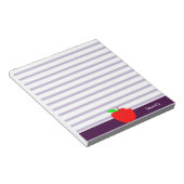 Memopad Personalisierter Apple-Lehrer Notizblock (angewinkelt)