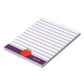 Memopad Personalisierter Apple-Lehrer Notizblock (Rotiert)