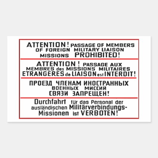 Memorabilia der Mission Rechteckiger Aufkleber (Vorderseite)