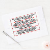 Memorabilia der Mission Rechteckiger Aufkleber (Umschlag)