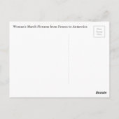 Memorabilia März für Frauen Postkarte (Rückseite)