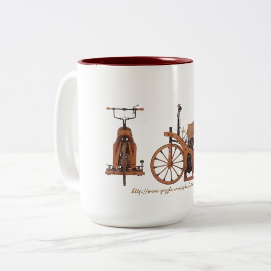 "Memorabilia Zweifarbige Tasse (Vorderseite Links)
