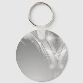 Memorable Cat Photo Circle Frame Art Schlüsselanhänger (Rückseite)