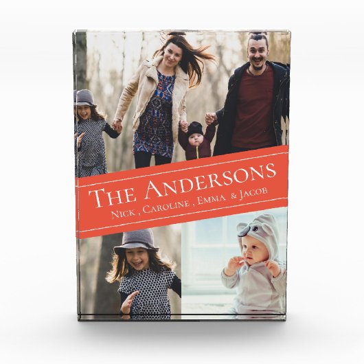 Memorable Moments Custom Multi-Foto Keepake Fotoblock (Vorderseite)