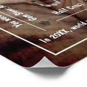 Memorable Newborn Large Photo & Birth Details  Poster (Ecke)