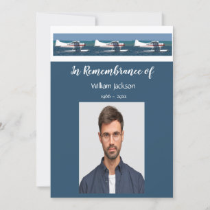 Memorandum Foto Bush Flugzeug Keepsake Pilot Einladung