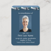 Memorandum Foto Bush Flugzeug Keepsake Pilot Visitenkarte (Rückseite)