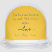 Memorandum für benutzerdefiniertes Foto Schneekugeln (Rückseite)