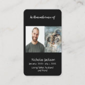 Memorandum Memory Card Baseball Sport Visitenkarte (Vorderseite)