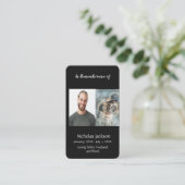 Memorandum Memory Card Baseball Sport Visitenkarte (Stehend Vorderseite)