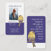 Memorandum Memory Card Christlich Song Bird Visitenkarte (Vorne/Hinten)