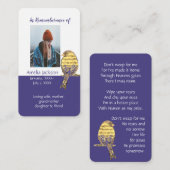 Memorandum Memory Card Christlich Song Bird Visitenkarte (Vorne/Hinten)