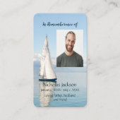 Memorandum Memory Card Sailboat Sailing Visitenkarte (Vorderseite)