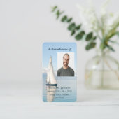 Memorandum Memory Card Sailboat Sailing Visitenkarte (Stehend Vorderseite)