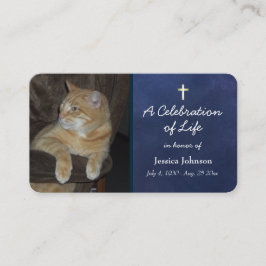 Memorandum-Pray-Card mit One-Foto-Option Visitenkarte