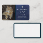 Memorandum-Pray-Card mit One-Foto-Option Visitenkarte (Vorne/Hinten)