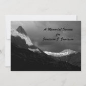 Memorandum Service Glacier Nationalpark B&W Sunris Einladung (Vorderseite)