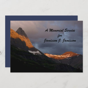 Memorandum Service Glacier Nationalpark Sunrise Einladung